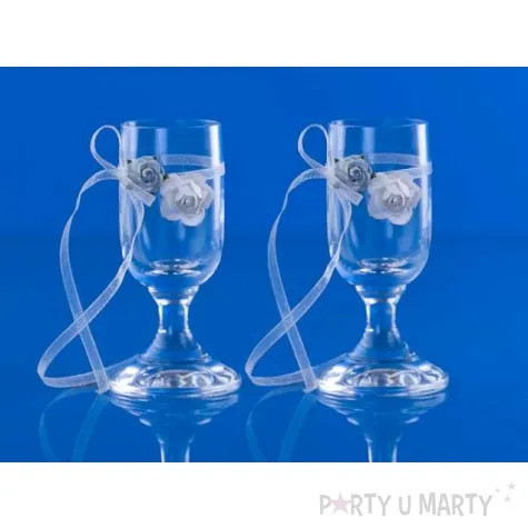 kieliszki do wodki z rozyczkami 2 szt