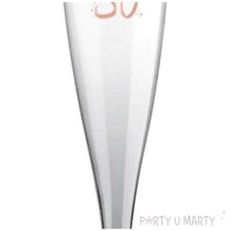 kieliszki jednorazowe 30 urodziny szampan rozowo zlote santex 140ml 6szt