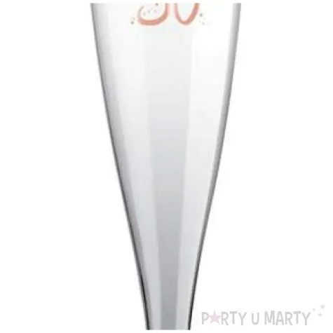 kieliszki jednorazowe 50 urodziny szampan rozowo zlote santex 140ml 6szt