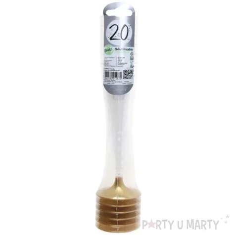 kieliszki jednorazowe 60 urodziny szampan zlote santex 140 ml 6 szt