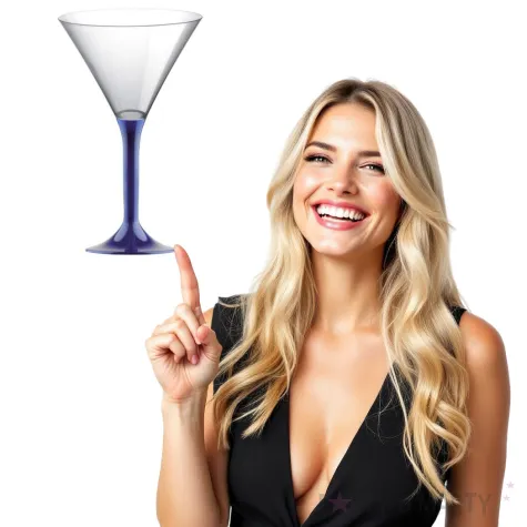 kieliszki jednorazowe martini aperitif granatowe goldplast 185 ml 10 szt