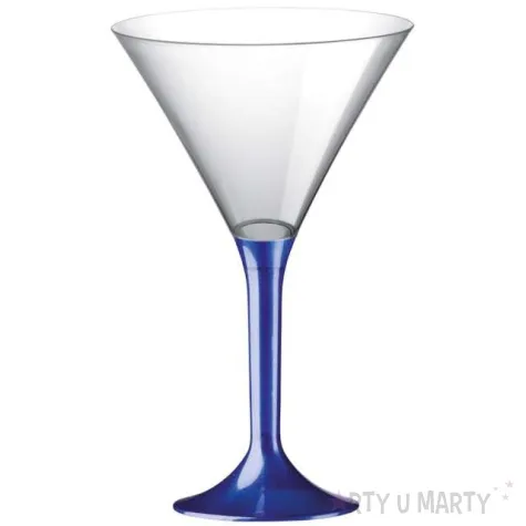 kieliszki jednorazowe martini aperitif granatowe transparent goldplast 185 ml 10 szt