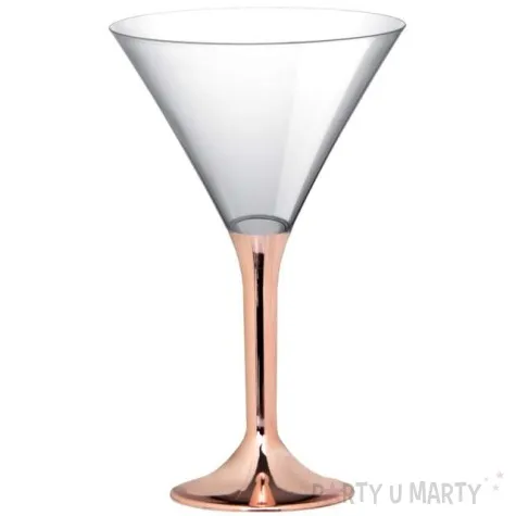 kieliszki jednorazowe martini aperitif rosegold chrom goldplast 185 ml 10 szt