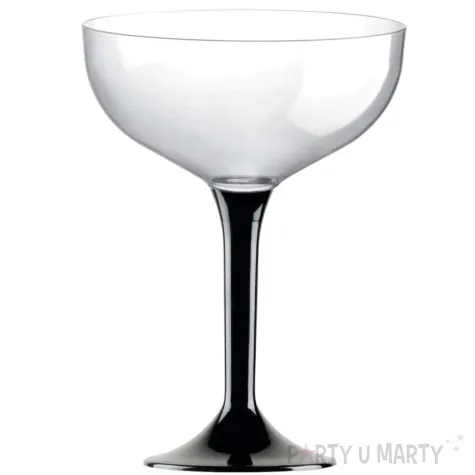 kieliszki jednorazowe szampan classic czarny goldplast 205 ml 10 szt