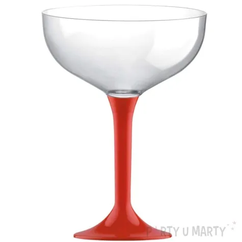 kieliszki jednorazowe szampan classic czerwony goldplast 205 ml 10 szt