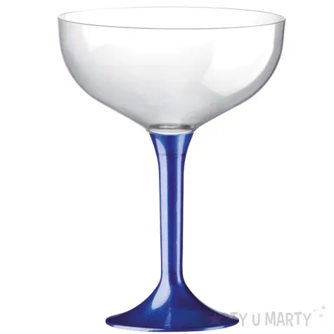 kieliszki jednorazowe szampan classic granatowy transparent goldplast 205 ml 10 szt