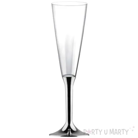 kieliszki jednorazowe szampan classic srebrny chrom goldplast 160 ml 6 szt