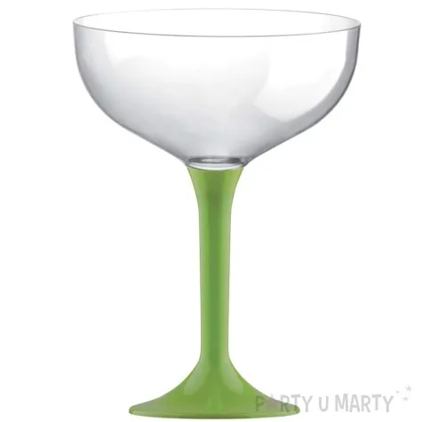 kieliszki jednorazowe szampan classic zielone jasne goldplast 205 ml 10 szt