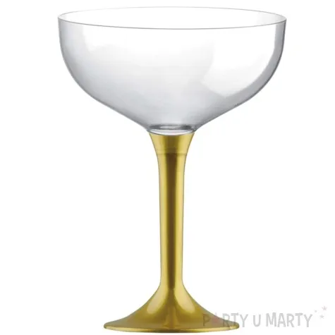 kieliszki jednorazowe szampan classic zloty goldplast 205 ml 10 szt