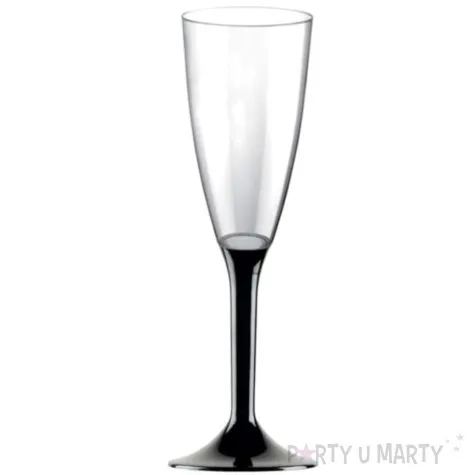 kieliszki jednorazowe szampan long czarne goldplast 120 ml 10 szt