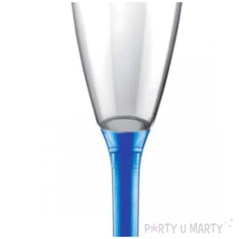 kieliszki jednorazowe szampan long niebieskie goldplast 120 ml 10 szt