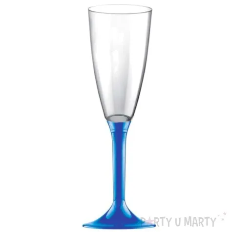 kieliszki jednorazowe szampan long niebieskie goldplast 120 ml 10 szt