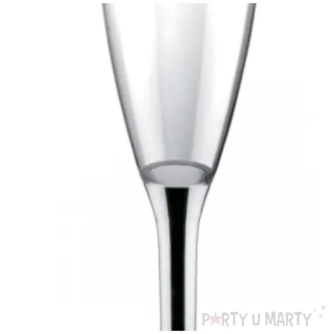kieliszki jednorazowe szampan long srebrny chrom goldplast 120 ml 10 szt