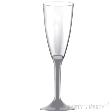 kieliszki jednorazowe szampan long szare goldplast 120 ml 10 szt