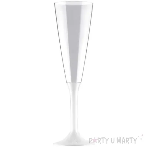 kieliszki jednorazowe szampan long xl biale goldplast 160 ml 10 szt
