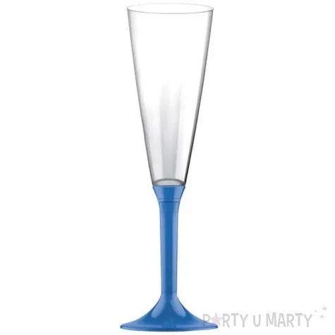 kieliszki jednorazowe szampan long xl granatowe goldplast 160 ml 10 szt