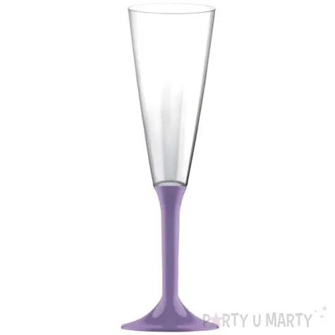 kieliszki jednorazowe szampan long xl liliowe goldplast 160 ml 10 szt
