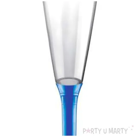 kieliszki jednorazowe szampan long xl niebieskie goldplast 160 ml 10 szt
