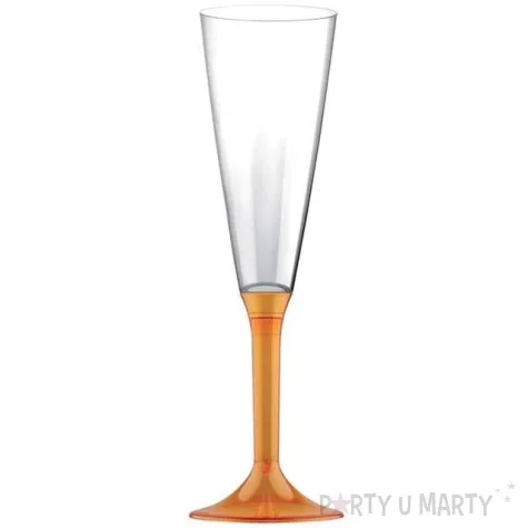 kieliszki jednorazowe szampan long xl pomaranczowe goldplast 160 ml 10 szt