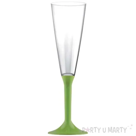 kieliszki jednorazowe szampan long xl zielone jasne goldplast 160 ml 10 szt