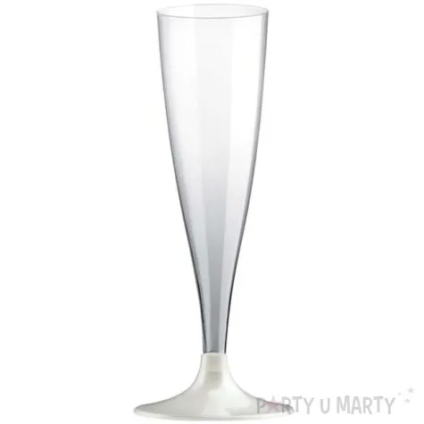 kieliszki jednorazowe szampan premium biale perlowe goldplast 140 ml 10 szt