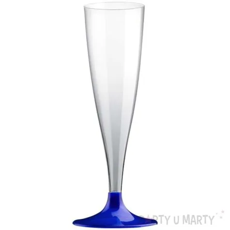kieliszki jednorazowe szampan premium niebieskie perlowe goldplast 140 ml 10 szt