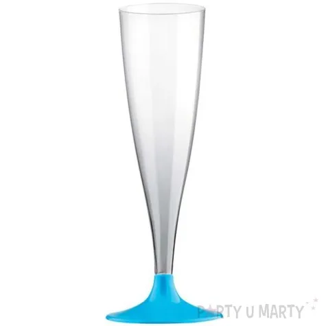 kieliszki jednorazowe szampan premium turkusowe goldplast 140 ml 10 szt