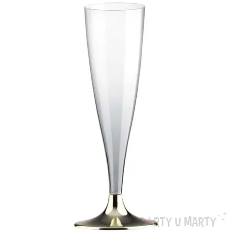 kieliszki jednorazowe szampan premium zloty chrom goldplast 140 ml 10 szt