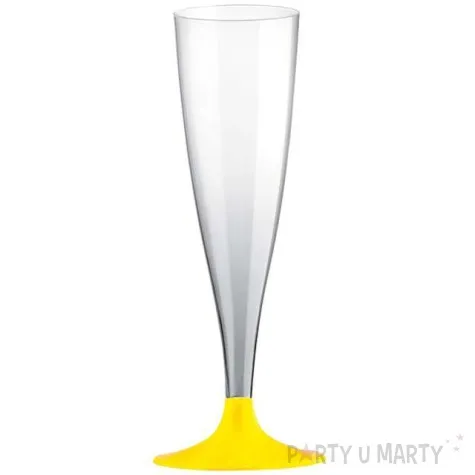 kieliszki jednorazowe szampan premium zolte goldplast 140 ml 10 szt