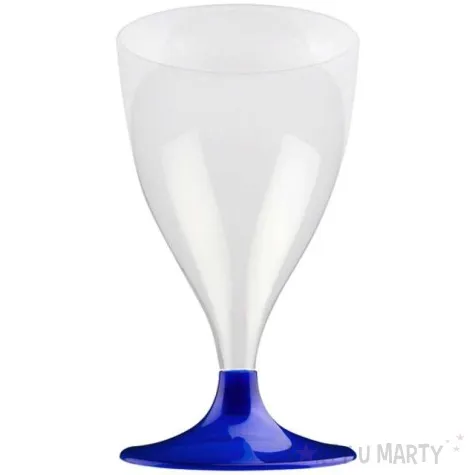 kieliszki jednorazowe wino claassic niebieskie perlowe goldplast 200 ml 10 szt