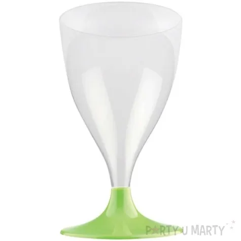 kieliszki jednorazowe wino claassic zielone jasne goldplast 200 ml 10 szt
