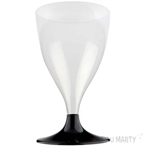 kieliszki jednorazowe wino classic czarny goldplast 200 ml 10 szt