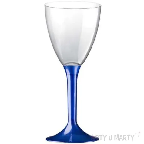 kieliszki jednorazowe wino classic granatowe transparent goldplast 180 ml 10 szt