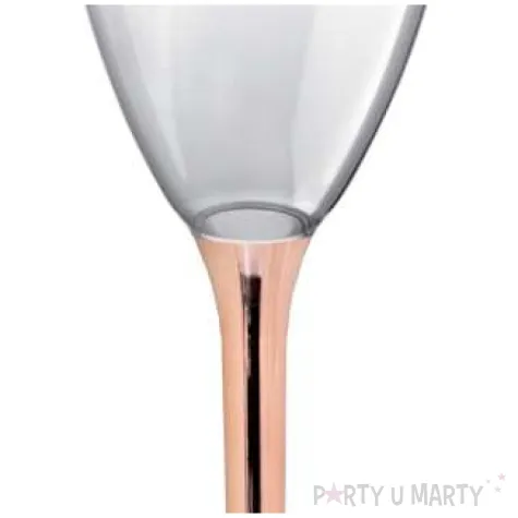 kieliszki jednorazowe wino classic rosegold chrom goldplast 180 ml 10 szt