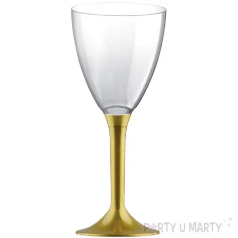 kieliszki jednorazowe wino classic zlote goldplast 180 ml 10 szt