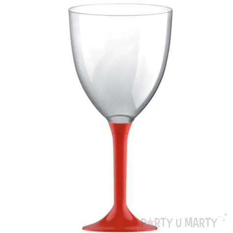 kieliszki jednorazowe wino xl czerwone goldplast 300 ml 10 szt