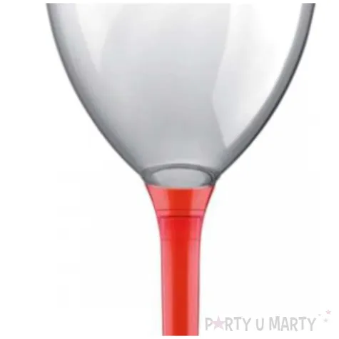 kieliszki jednorazowe wino xl czerwone transparentne goldplast 300 ml 10 szt