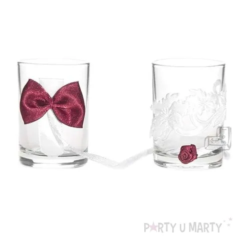 kieliszki wodka gipiura 2 szt biel bord