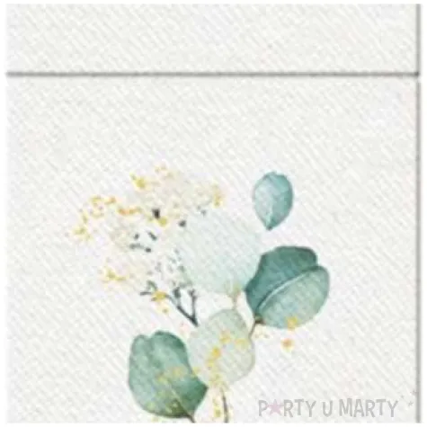 kieszonka na sztucce airlaid eukaliptus kremowe paw 40 cm 25 szt