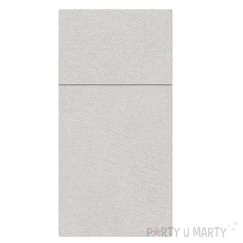 kieszonka na sztucce airlaid monokolor srebrne paw 40 cm 25 szt