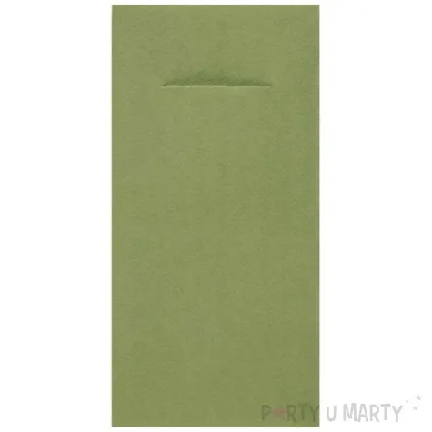 kieszonka na sztucce classic oliwkowa santex 40 cm 12 szt