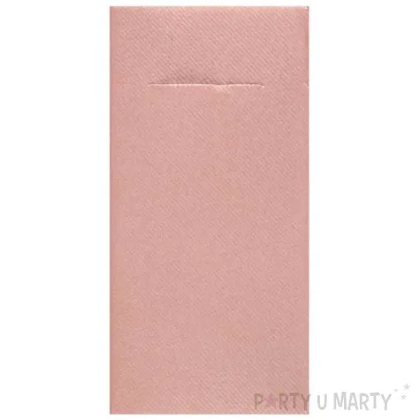 kieszonka na sztucce classic rozowa jasna santex 40 cm 12 szt