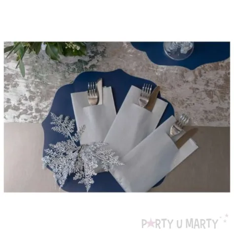 kieszonka na sztucce classic turkusowa santex 40 cm 12 szt