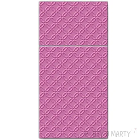 kieszonka na sztucce modern inspiration rozowa paw 40 cm 16 szt