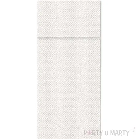 kieszonka na sztucce punta punta biala paw 38 cm 50 szt