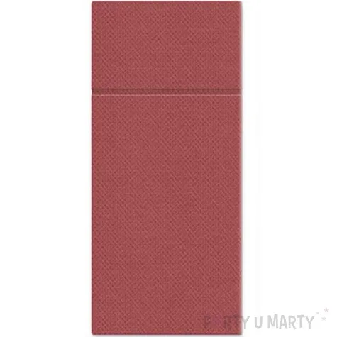 kieszonka na sztucce punta punta czerwona paw 38 cm 50 szt