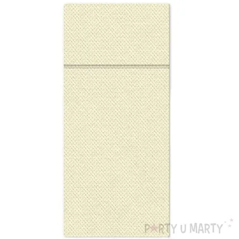 kieszonka na sztucce punta punta kremowa paw 38 cm 50 szt