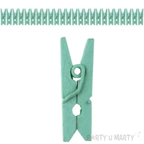 klamerki drewniane 2 5 cm mietowe santex 24 szt