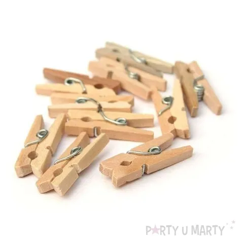 klamerki drewniane 2 5 cm naturalne 10 szt