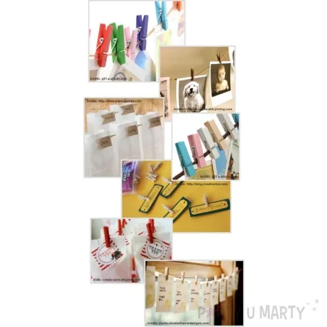 klamerki drewniane 2 5 cm rozowe 10 szt